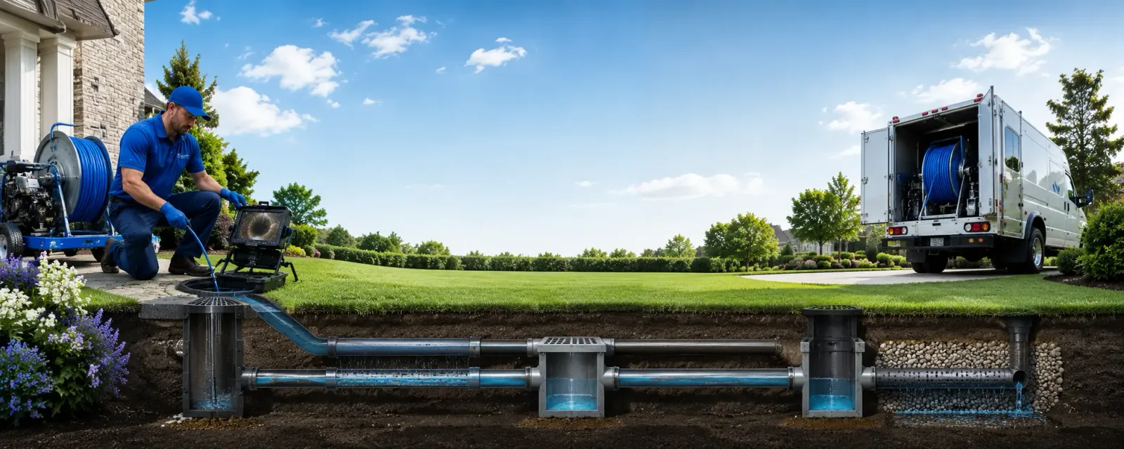 Outdoor drain cleaning information for Johnson, NE